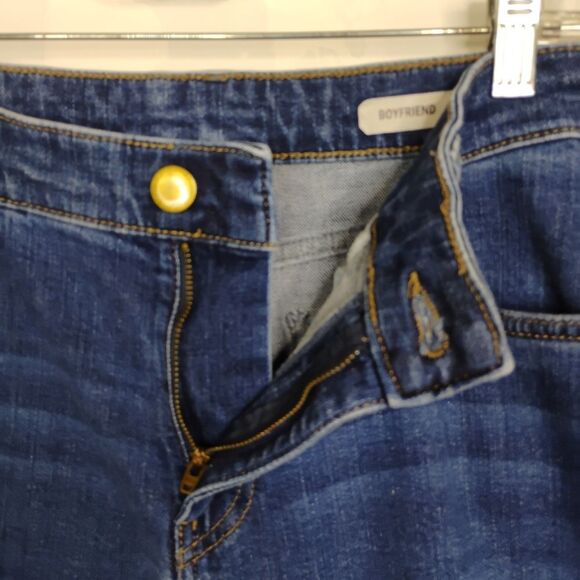 Marks & Spencer Distressed Cropped Jeans Boyfriend size 12 short UK size - Picture 14 of 16